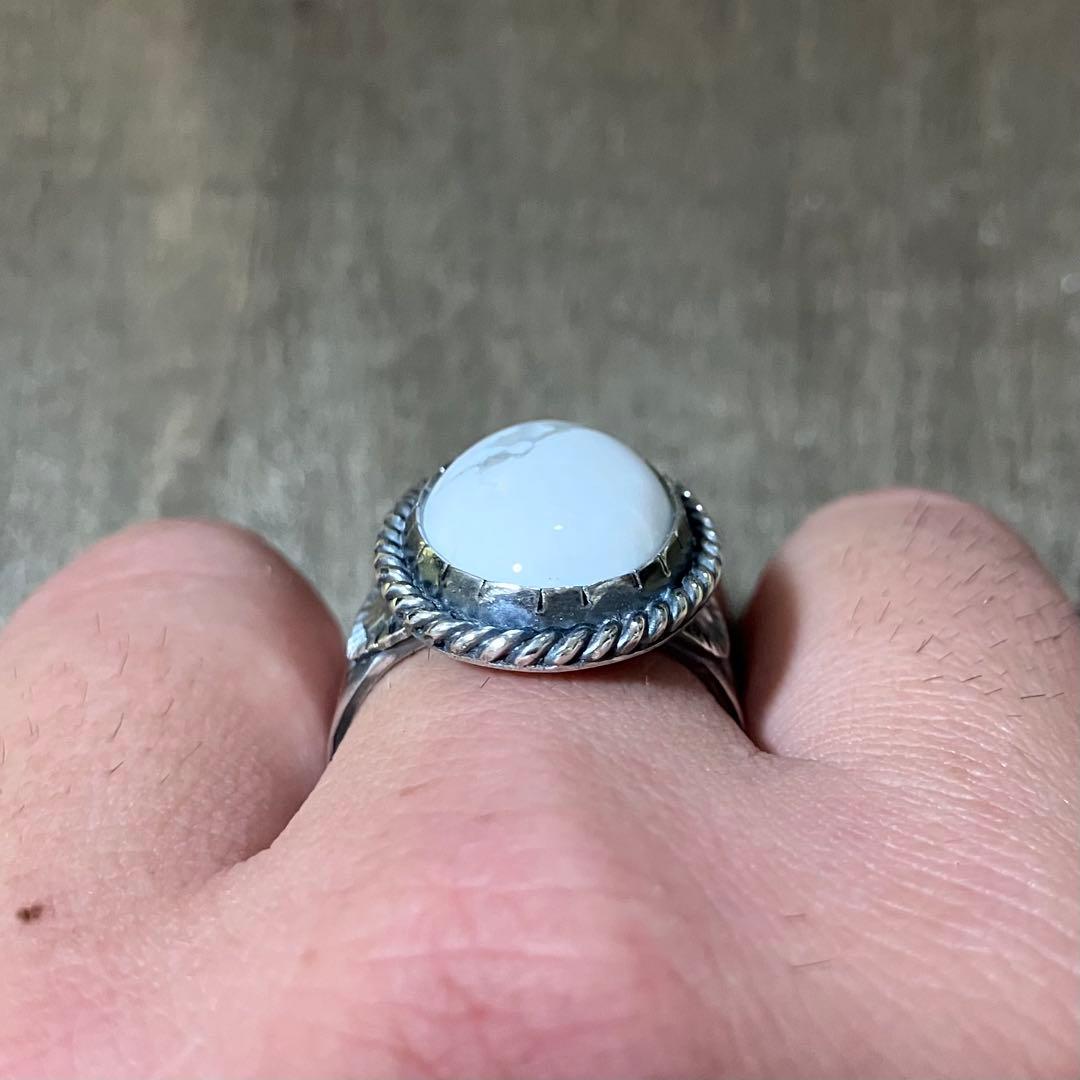 にゅ　オーダー確認ページ　ホワイトバッファロー　シルバーリング　指輪