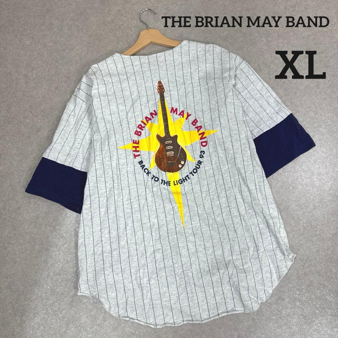 希少 90s THE BRIAN MAY BAND ベースボールシャツ 当時物