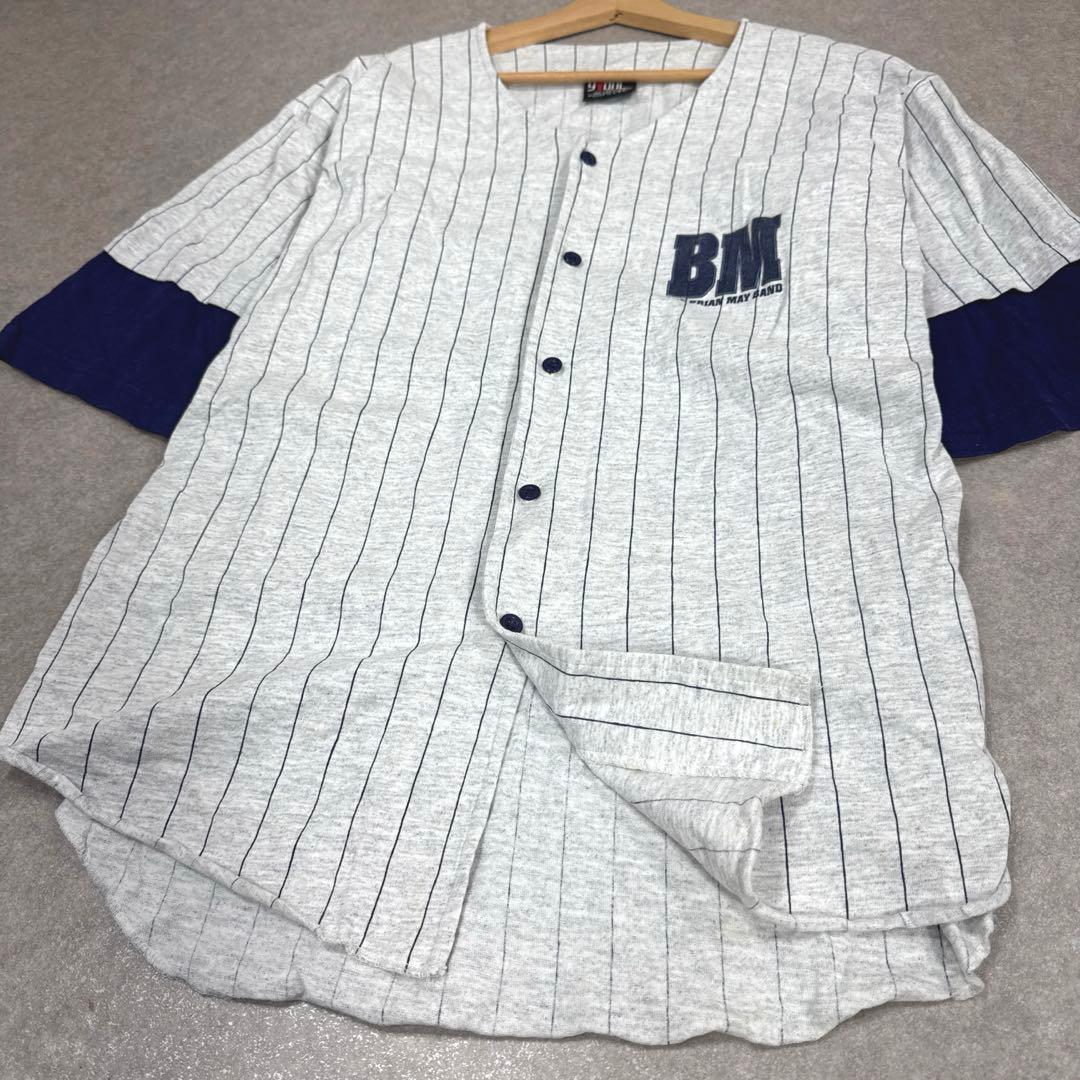 希少 90s THE BRIAN MAY BAND ベースボールシャツ 当時物