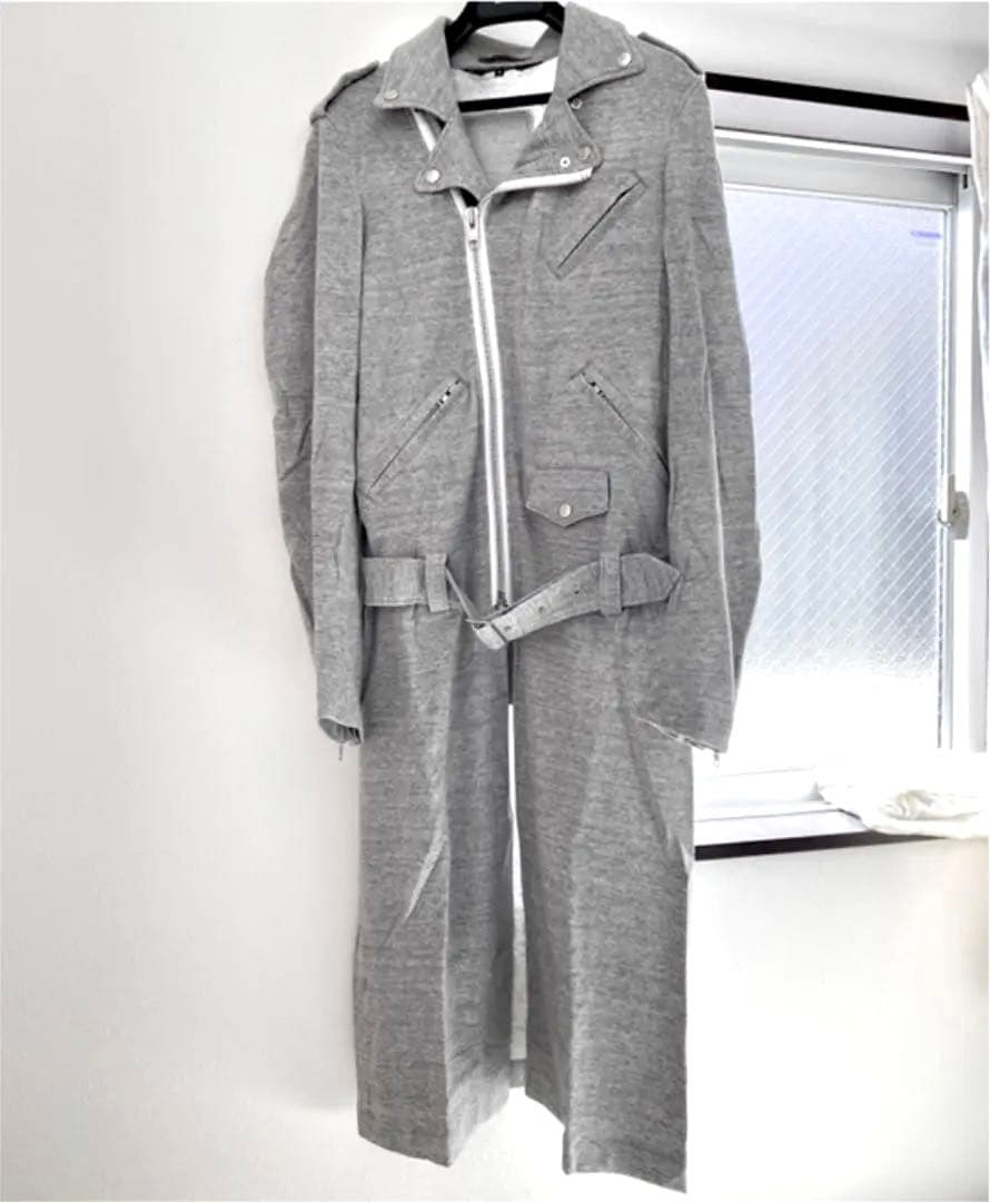 コムデギャルソンオムプリュス ロングライダースコート シルバースタッズ