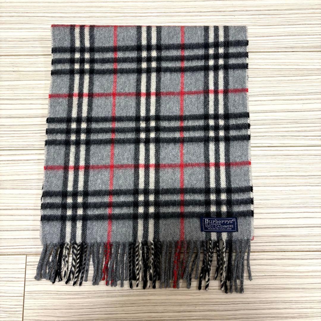 【美品】Burberrys カシミア100% マフラー ノバチェック