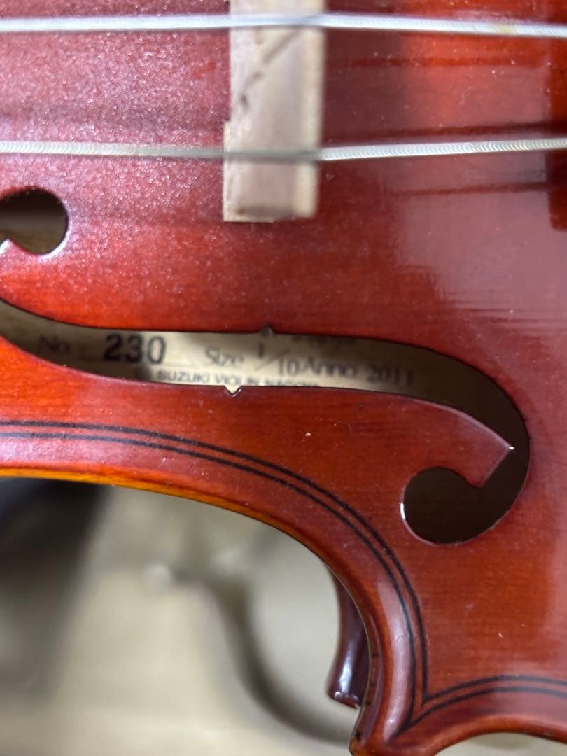 SUZUKI 鈴木バイオリン No.230 サイズ 1/10 2011年製