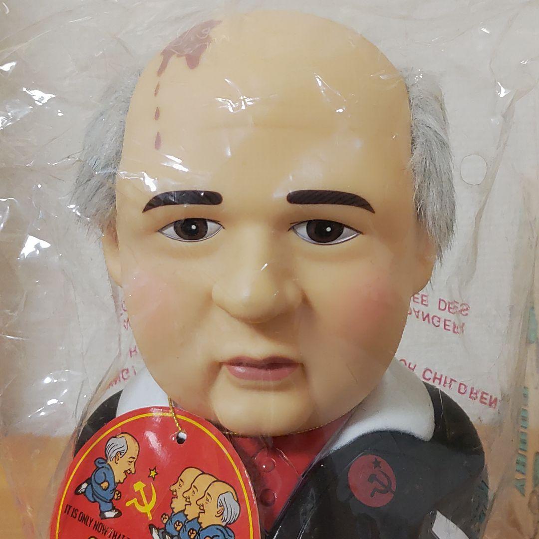 デッドストック貯金箱ゴルバチョフ人形GORBY黒ゴルビーバンクGorbaciov