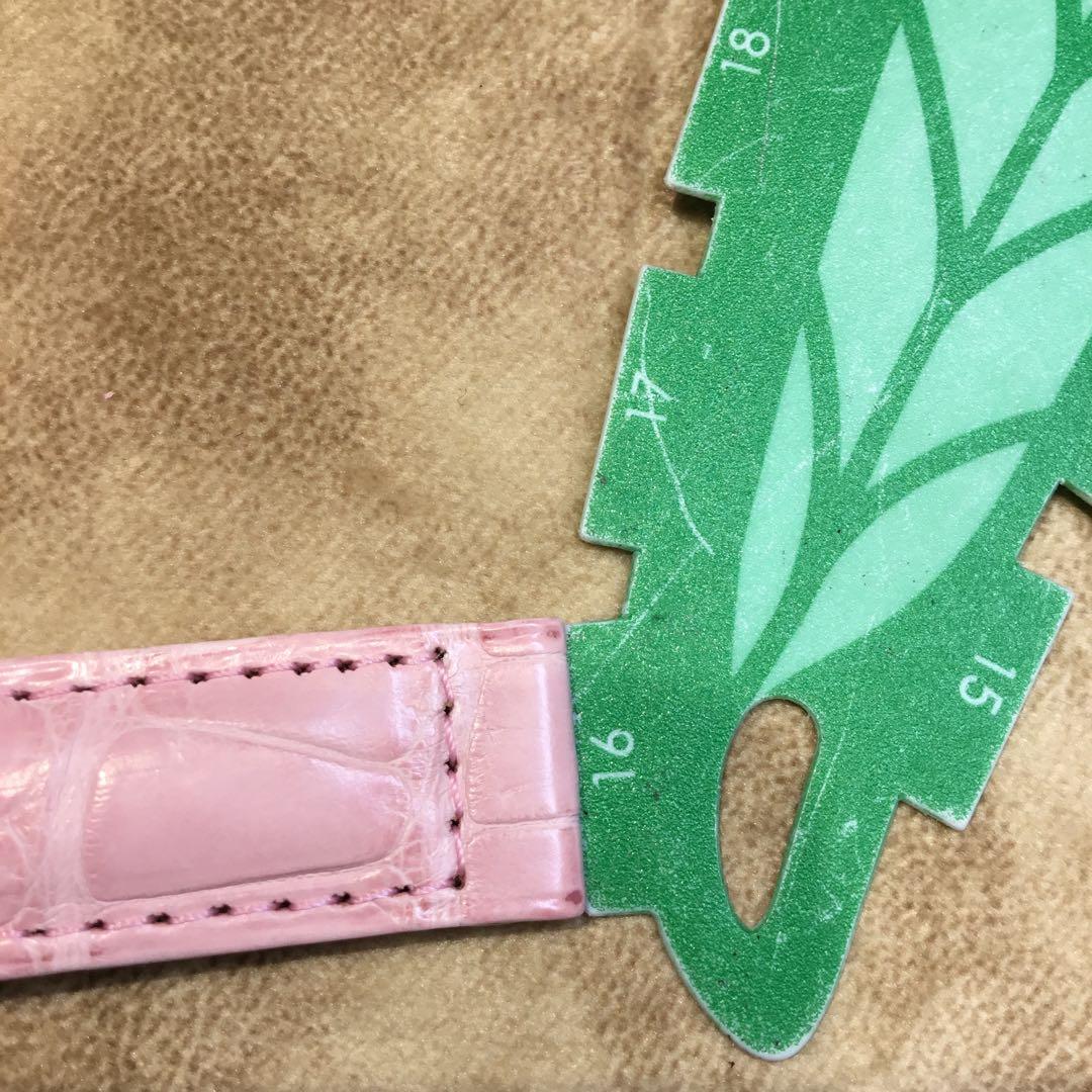 カルティエ　レザーベルト　カーフ型押し　18ミリ　(A183)