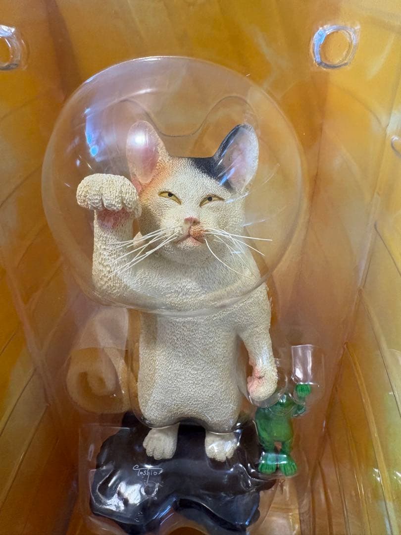 猫の留守番　朝隈俊男　ビッグサイズポリストーンフィギュア