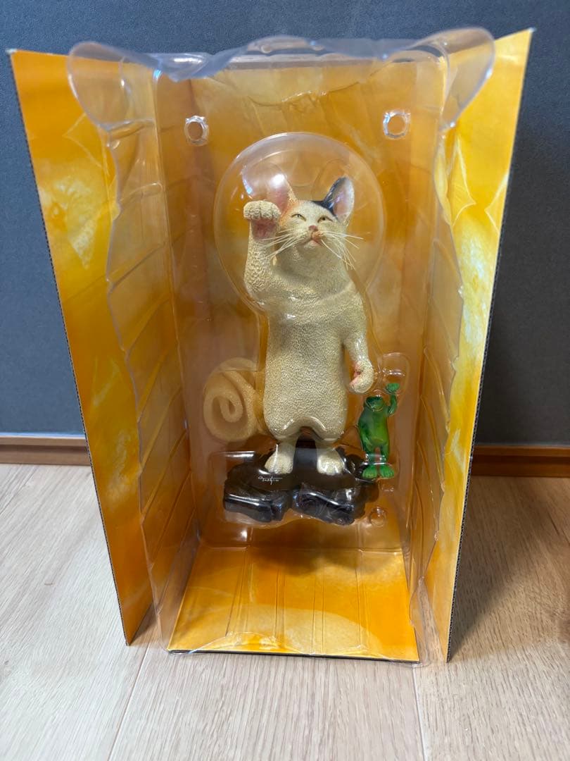 猫の留守番　朝隈俊男　ビッグサイズポリストーンフィギュア