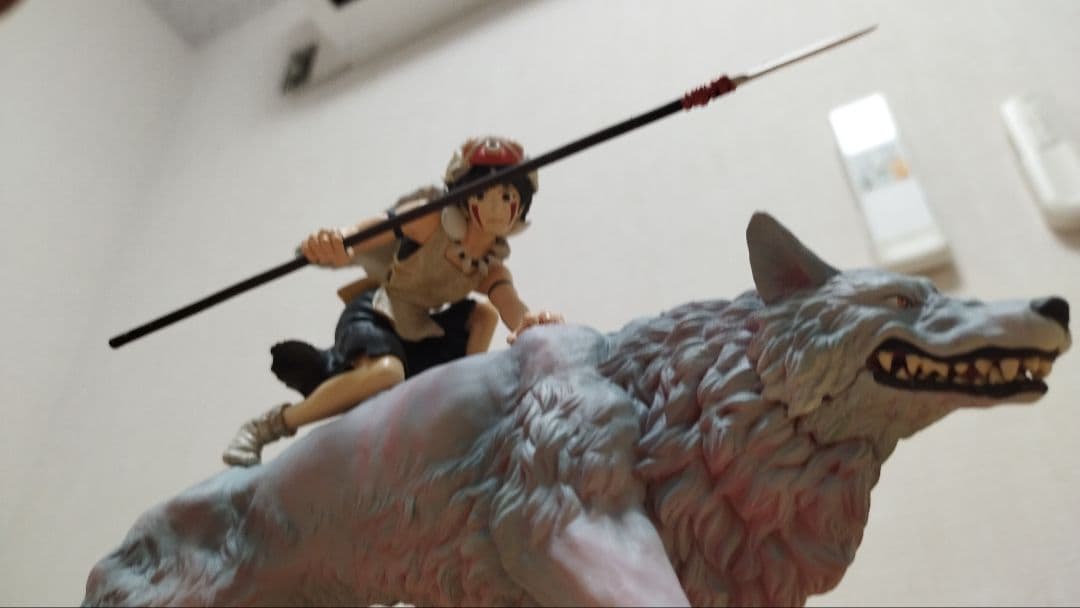 もののけ姫 サン＆犬神 フィギュア ジブリ アニメ レア　コミニカ