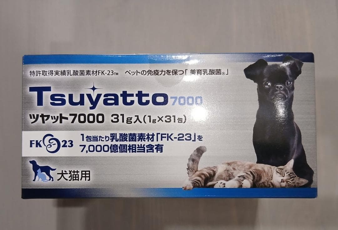 ツヤット7000 31g入(1g×31包) 犬猫用 乳酸菌素材FK-23 56箱