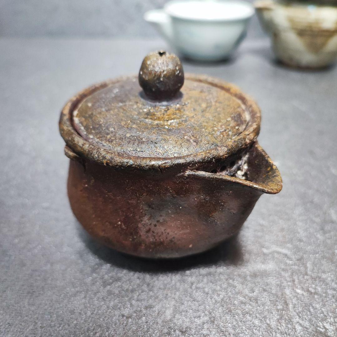 急須　宝瓶　備前焼　染付など　3点まとめ