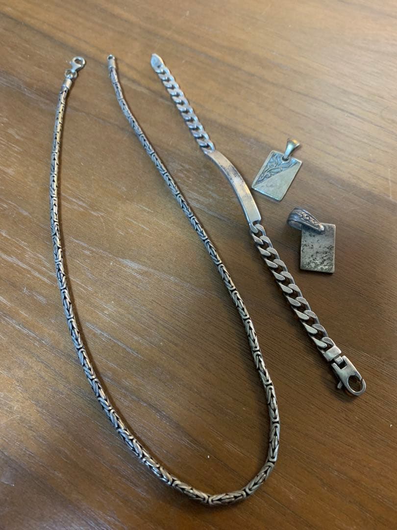 シルバー925 ネックレス　ブレスレット　セット