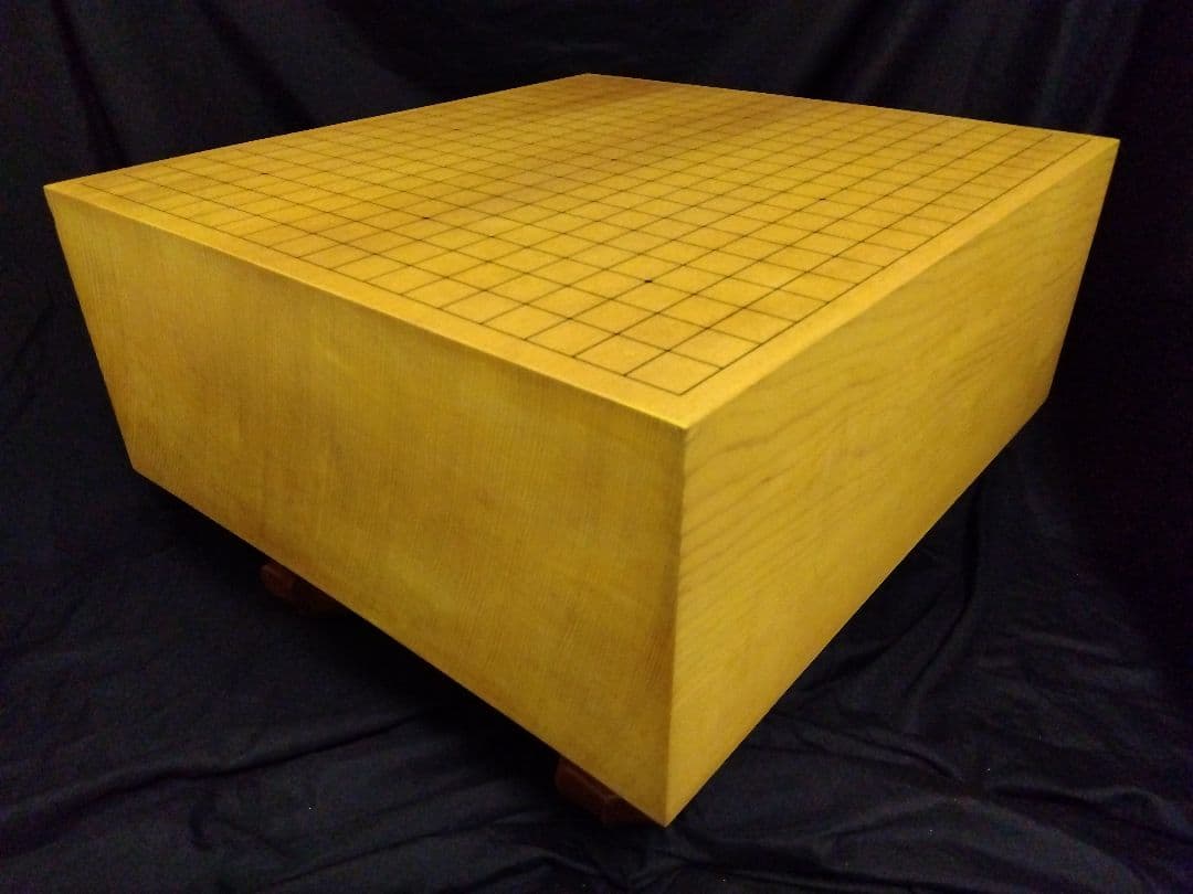 本榧脚付き　5寸7分+桐製カバー+布カバーセット　天然うるしによる太刀盛り