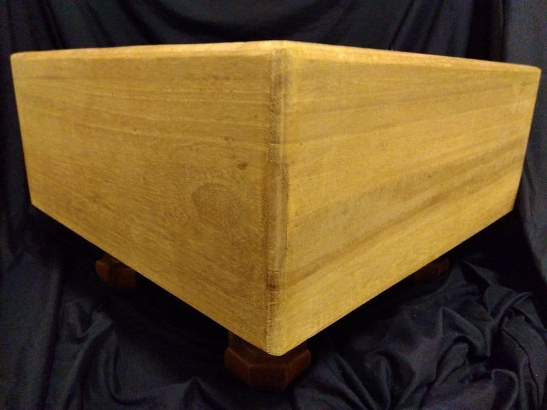 本榧脚付き　5寸7分+桐製カバー+布カバーセット　天然うるしによる太刀盛り