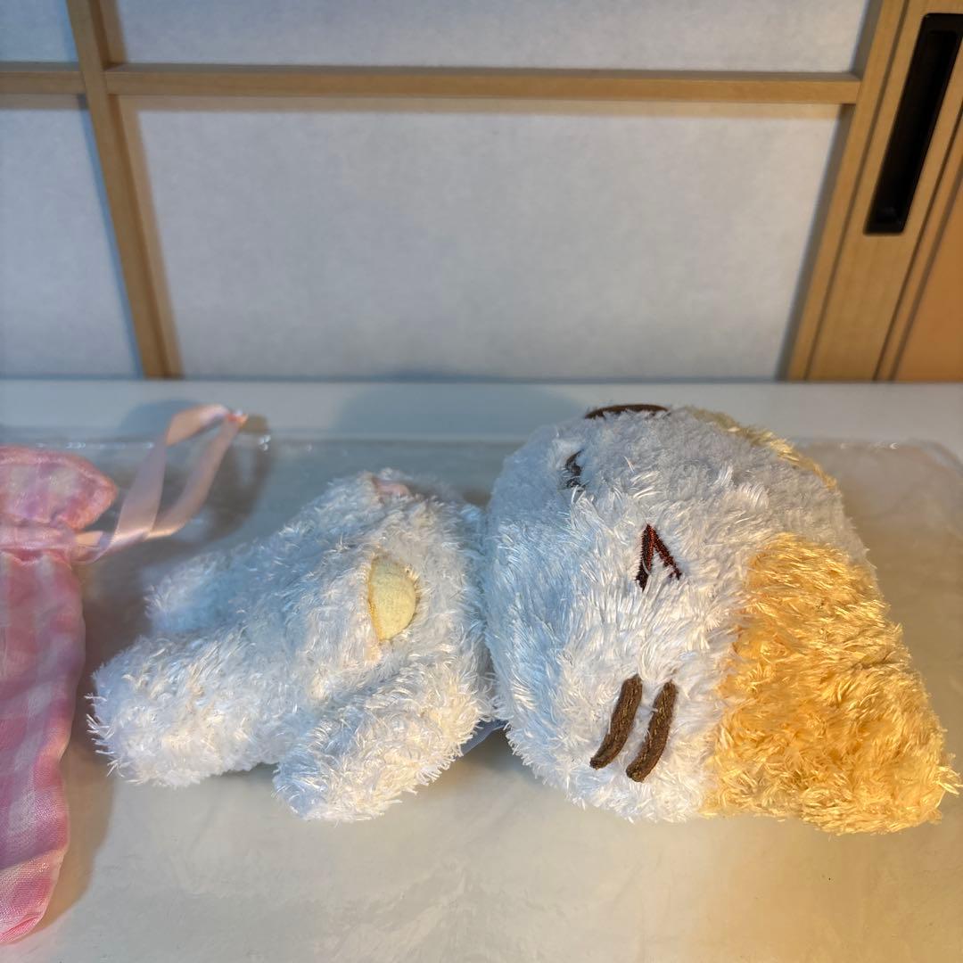 激レア　平成レトロ　マシュマロみたいなふわふわにゃんこ ウィンク 巾着付