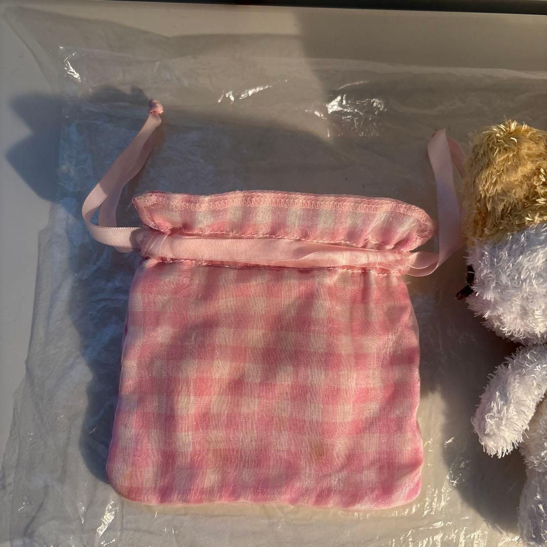 激レア　平成レトロ　マシュマロみたいなふわふわにゃんこ ウィンク 巾着付