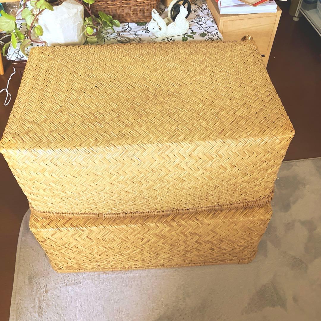 昭和レトロ 中サイズ 行李 クリーニング済み 超美品 ① ③セット