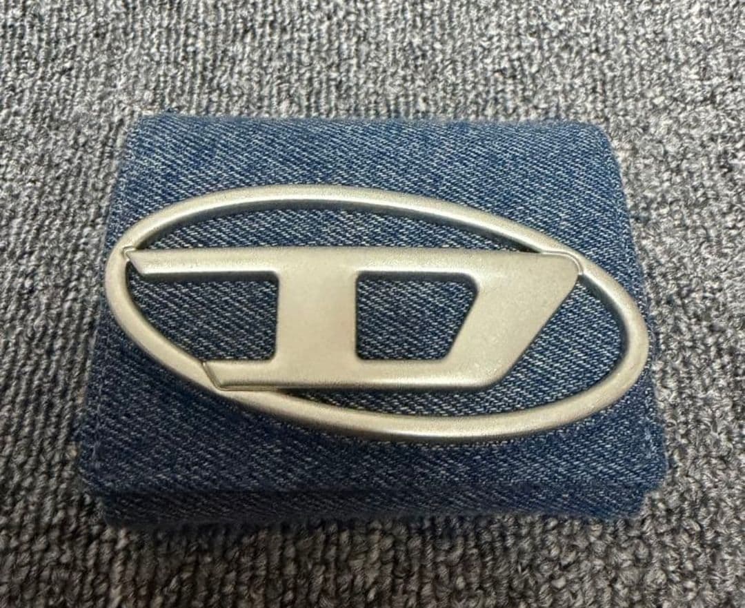 DIESEL デニムレザー三つ折り財布