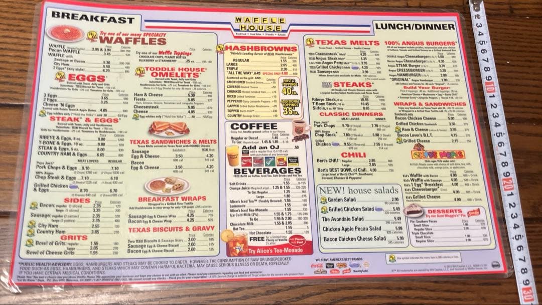 その他 Waffle House Menu