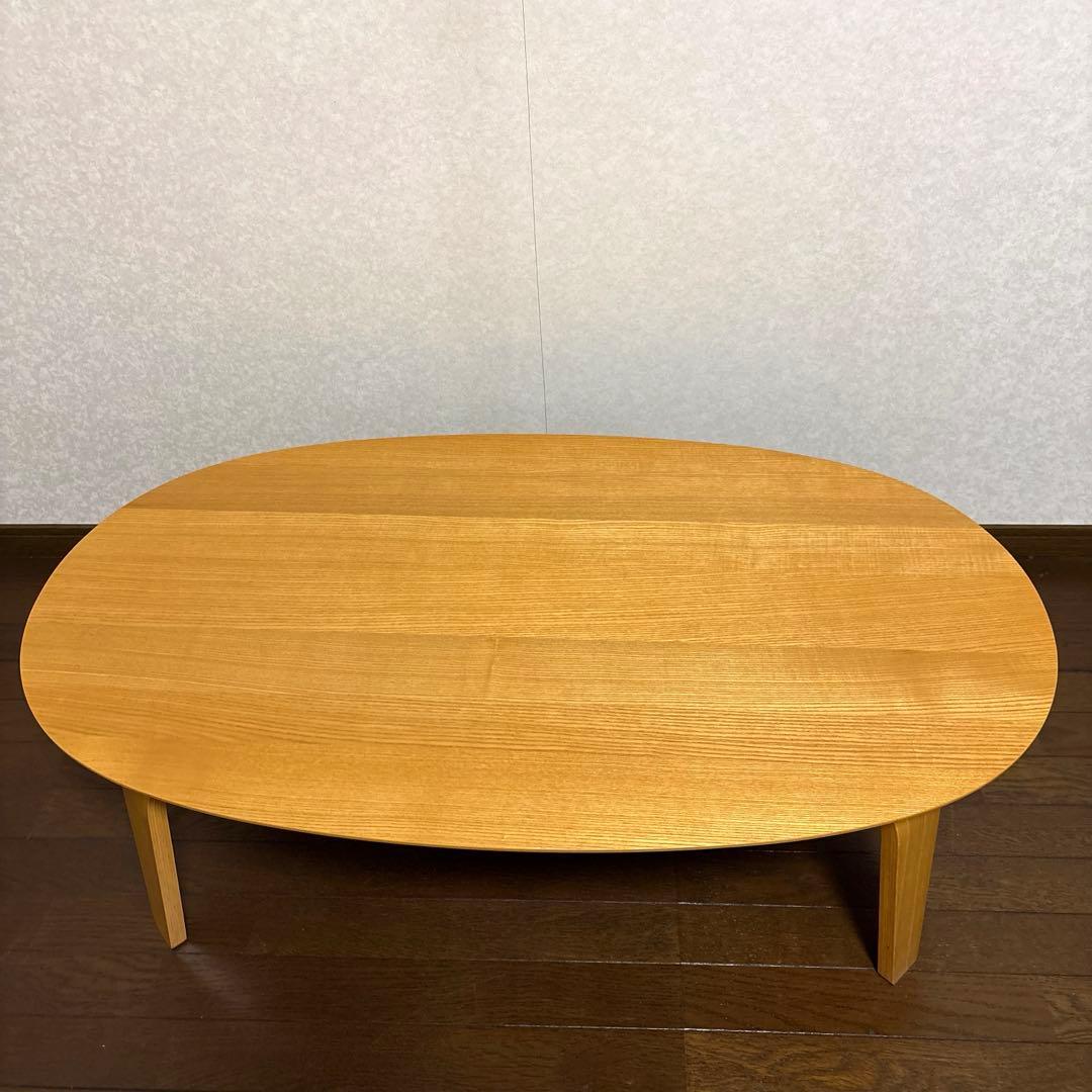 【美品】無印良品 MUJI 楕円 こたつ タモ材 MJ-KDFS1100/N