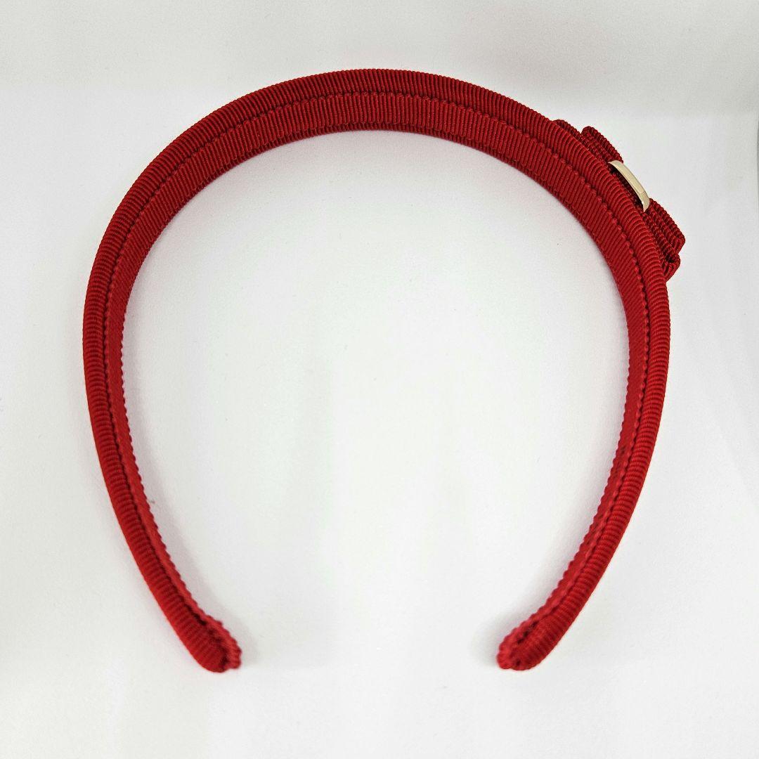 未使用✨フェラガモ✨ヴァラ・リボン✨ヘアバンド✨カチューシャ✨レッド