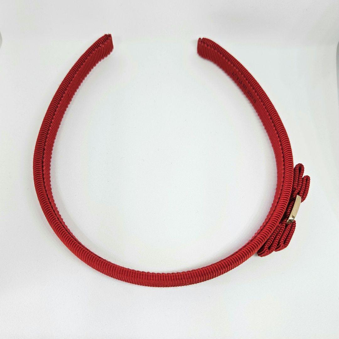 未使用✨フェラガモ✨ヴァラ・リボン✨ヘアバンド✨カチューシャ✨レッド