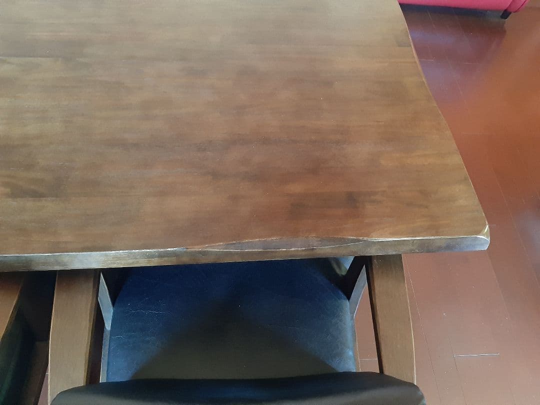 ダイニングテーブルセット　和モダン　4人掛け5点セット　肘付き回転椅子