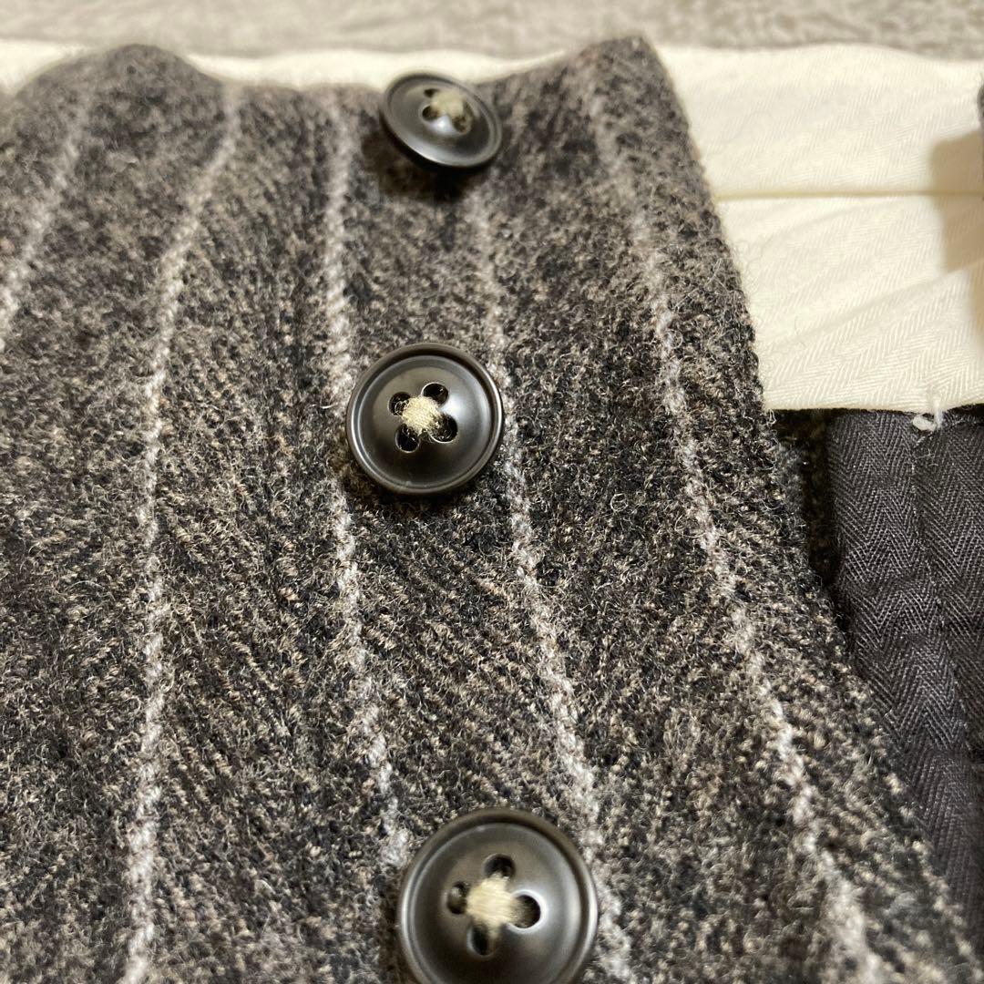 希少　KLASICA-ストライプウールパンツ