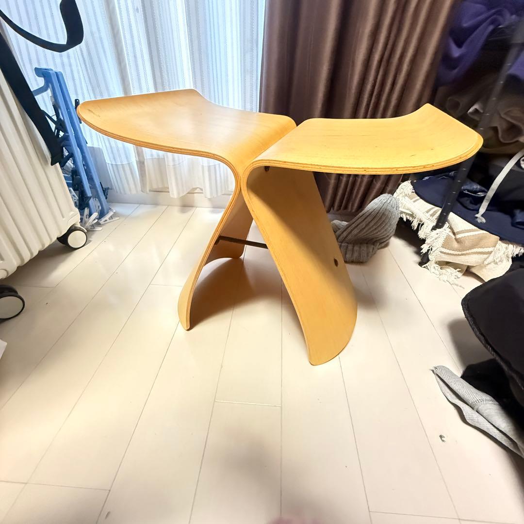 柳宗理　バタフライスツール　天童木工　椅子　チェア