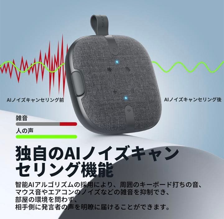 スピーカーフォン SOUNDPEATSPureVoice 会議用マイクスピーカー