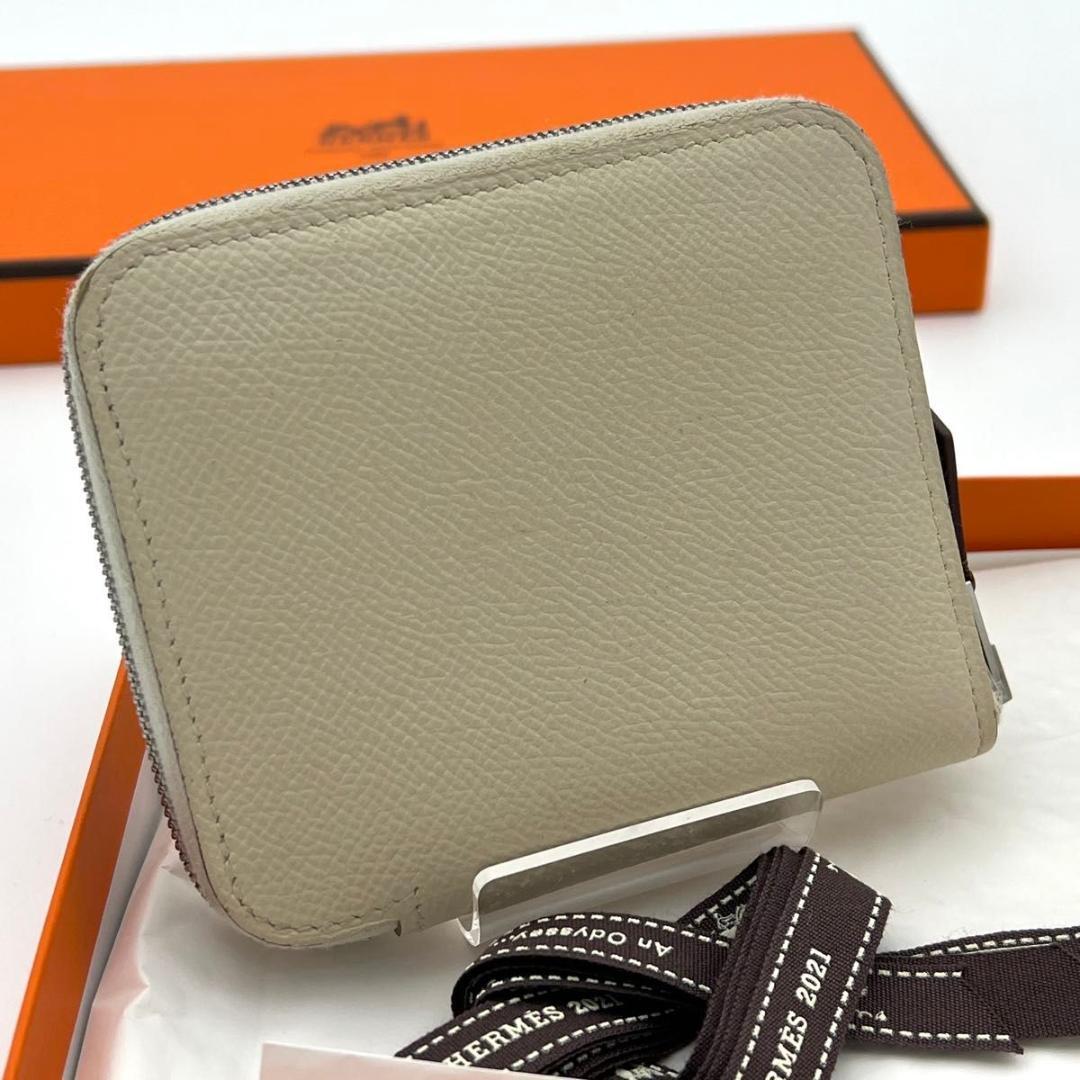 【希少・王者の虎】エルメス アザップ シルクイン コンパクト Z刻印 折り財布