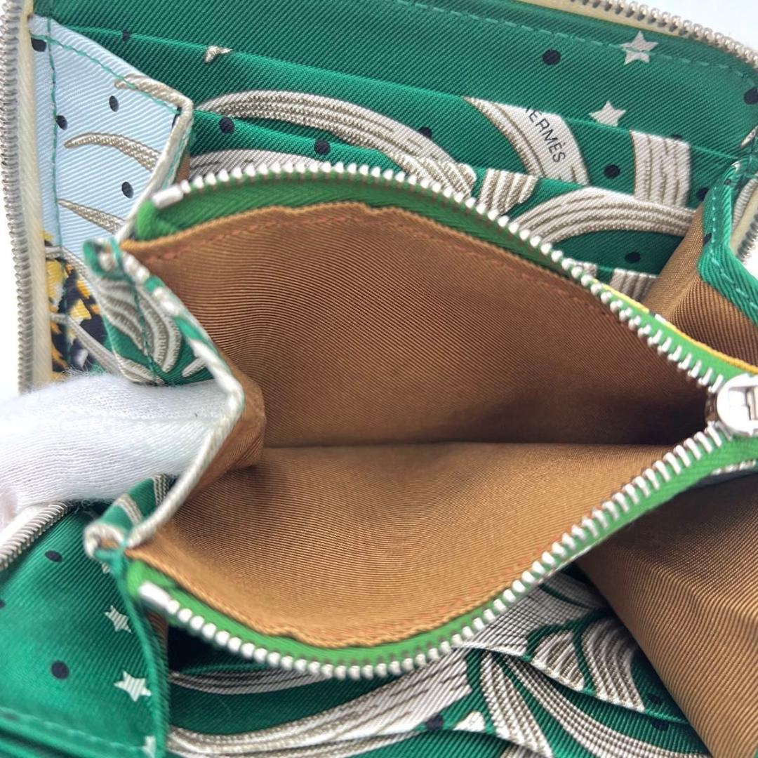 【希少・王者の虎】エルメス アザップ シルクイン コンパクト Z刻印 折り財布