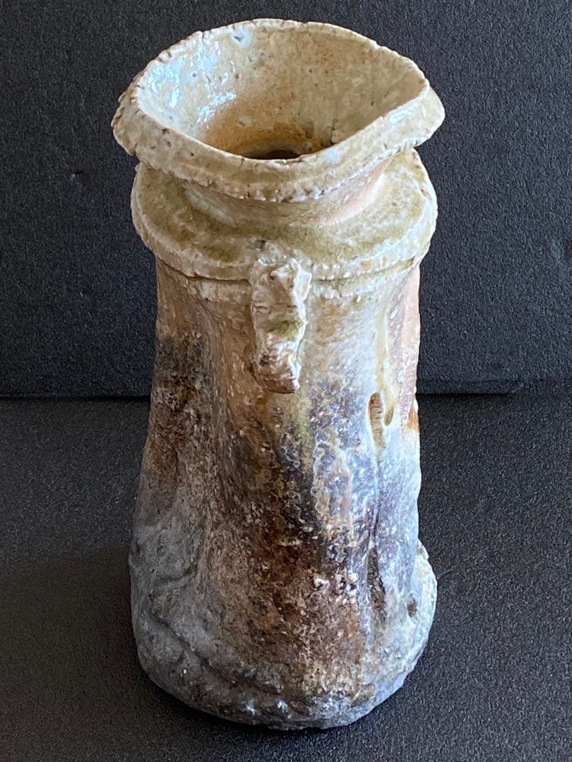 信楽焼　花瓶　花器　花入　井村侊生　　#3401