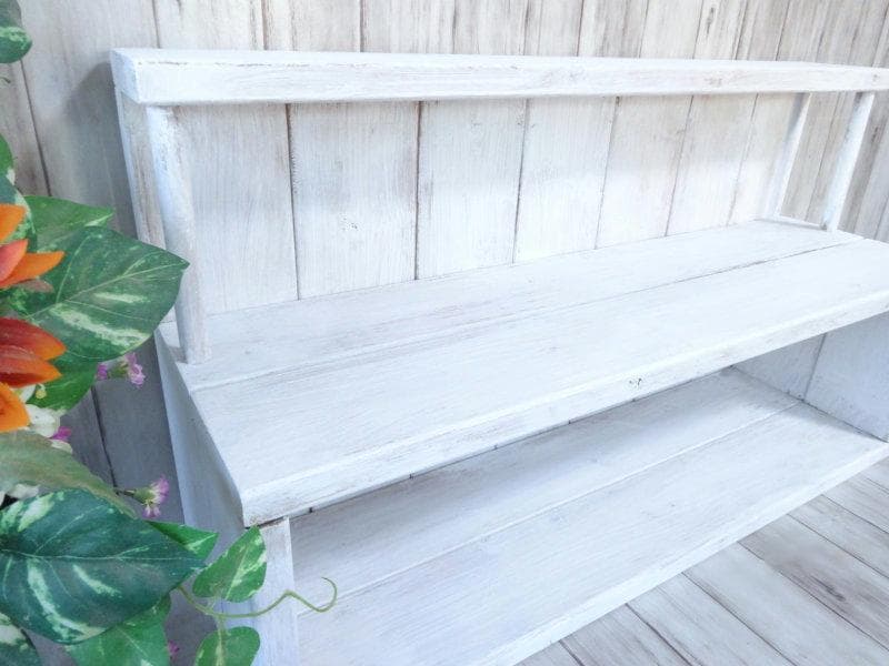 ハンドメイド　ミニコーヒーボード ロングサイズ（シャビーホワイト）