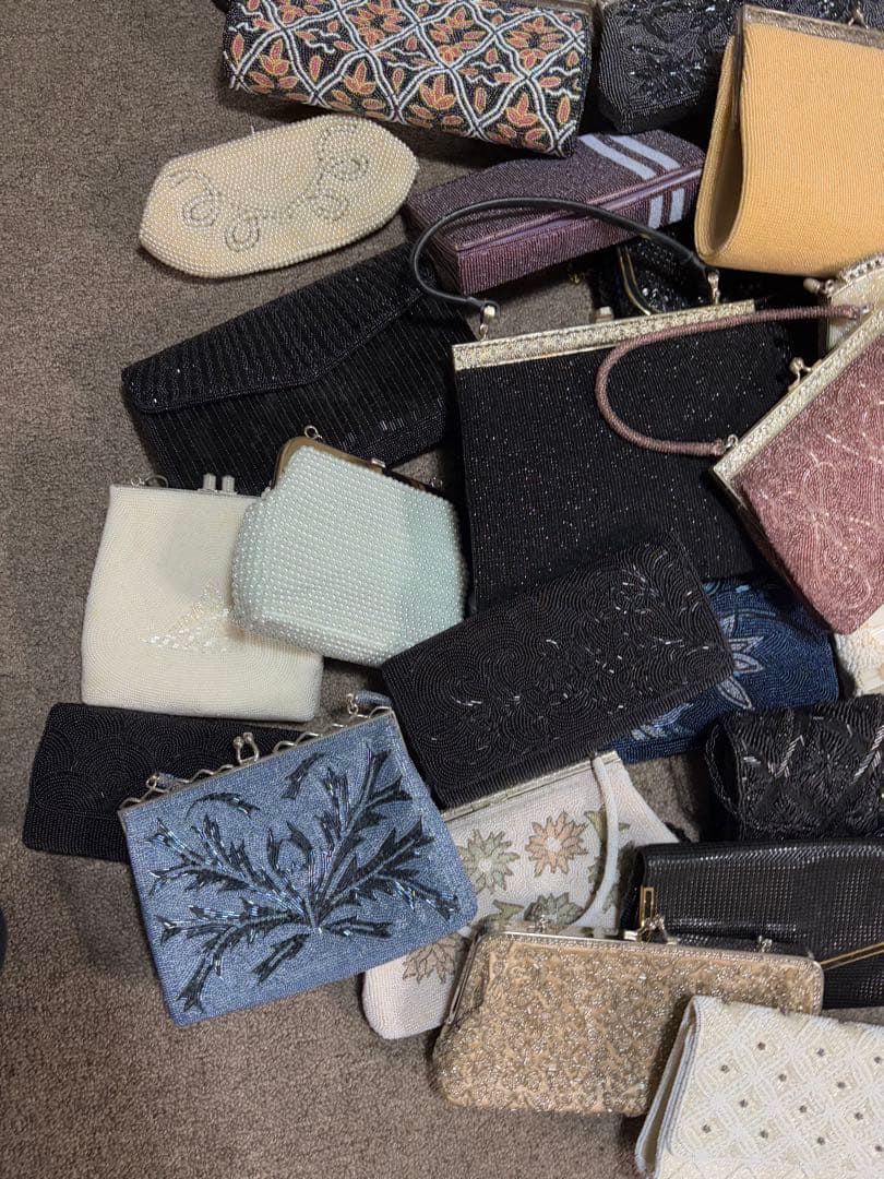 ビーズバック　まとめ売り　37点ほど　パーティーバック　昭和レトロ　大量セット