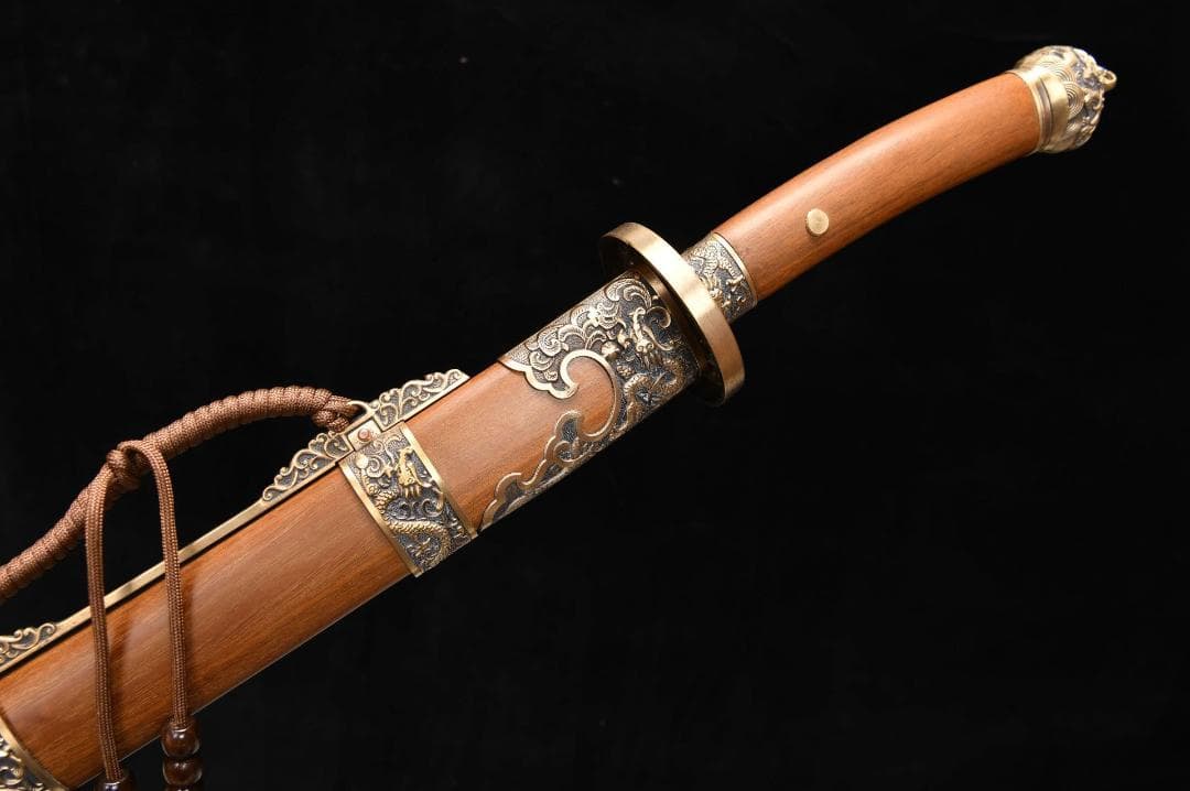 海龍刺繍春刀日本刀 模造刀 居合刀 武士道 武蔵 鑑賞用 手鍛造打