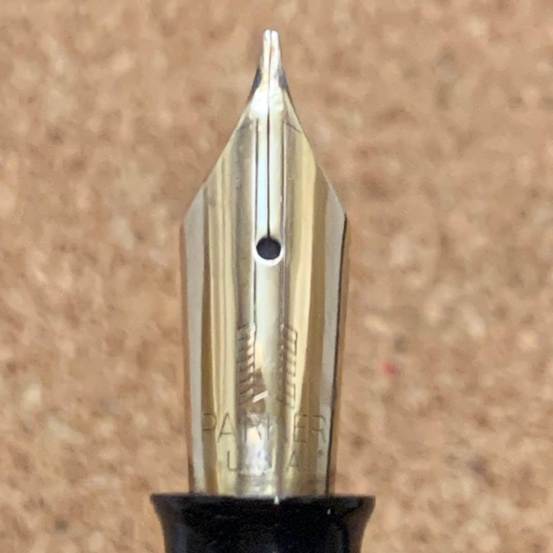尻*読様 【吸引筆記可能】パーカー　バキュマティック 万年筆 シルバーパール　1