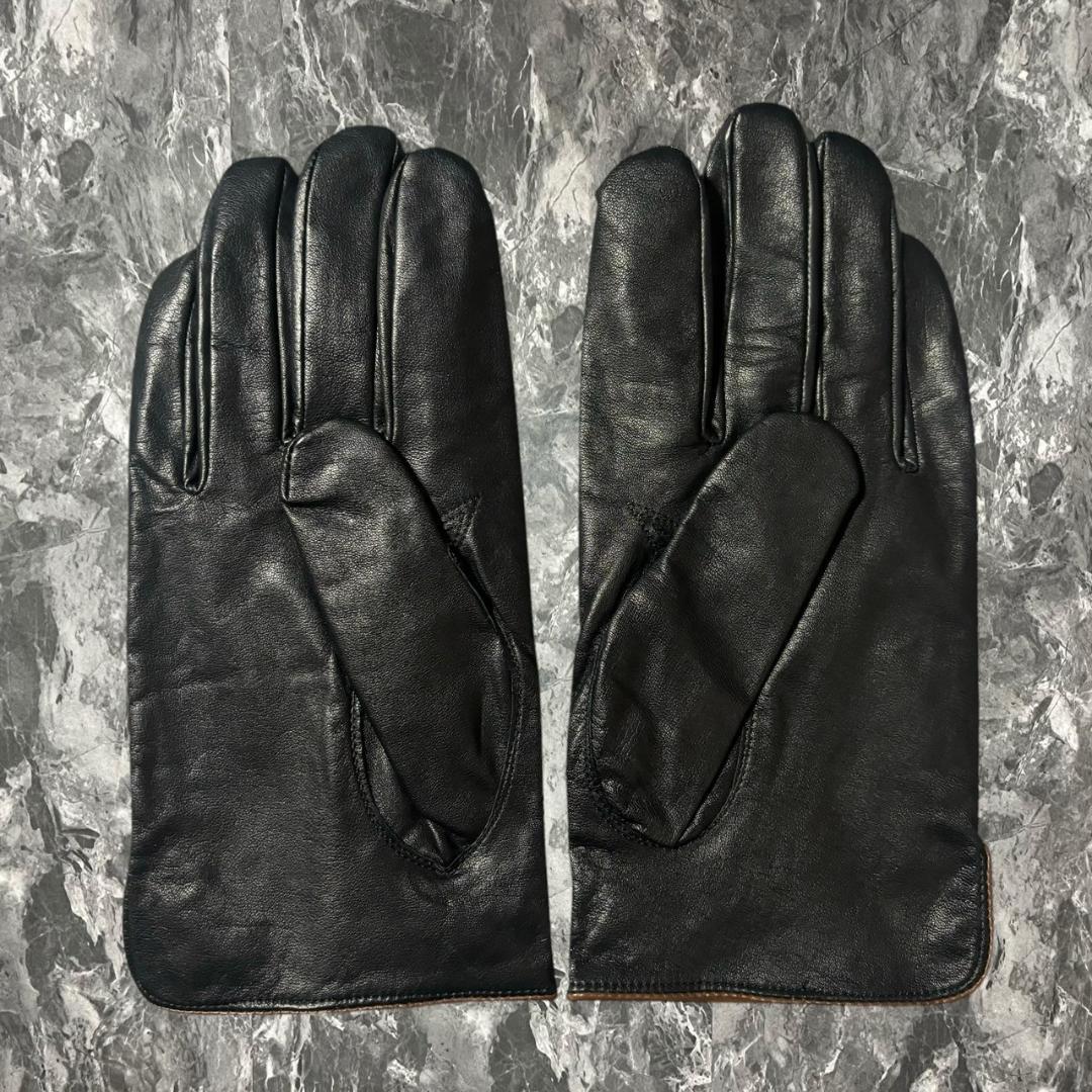 Vintage デザイン フェイクレザーグローブ 古着