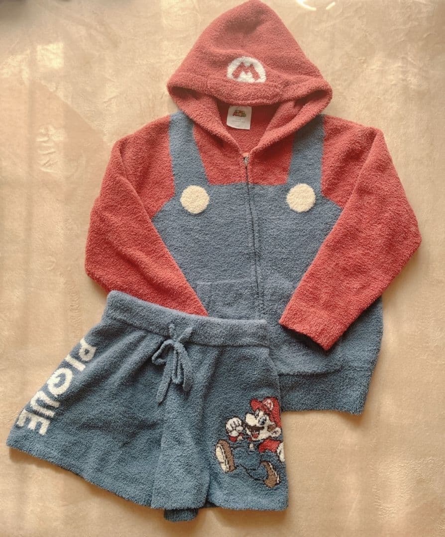 【ジェラートピケ】スーパーマリオ コラボ レディース マリオ なりきり上下セット