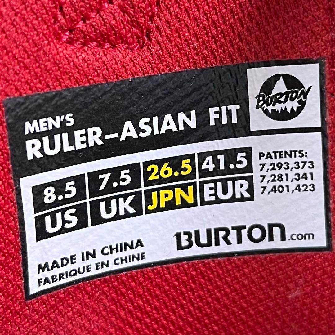 【即日発送】BURTON スノボRULER-ASIAN FIT 26.5cm