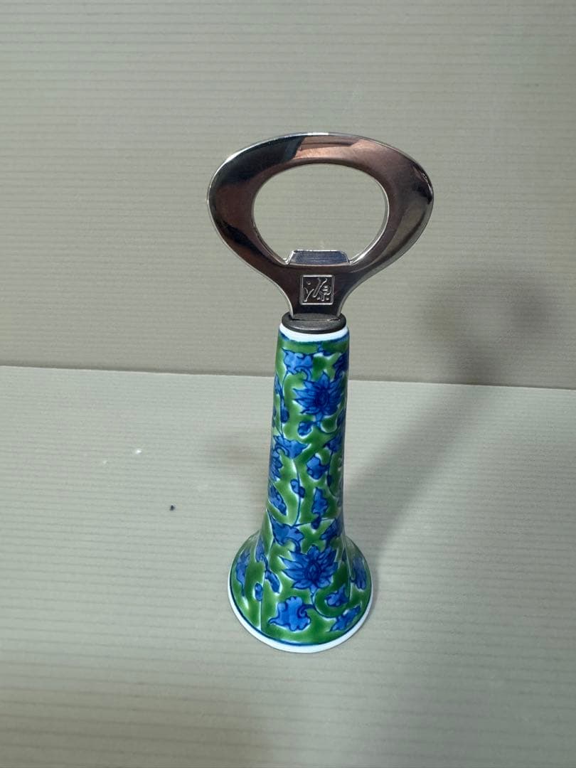 2287 源右衛門　緑彩唐草　栓抜　未使用