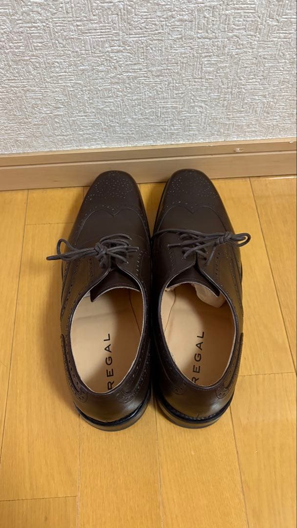 REGAL ダークブラウン ウィングチップシューズ