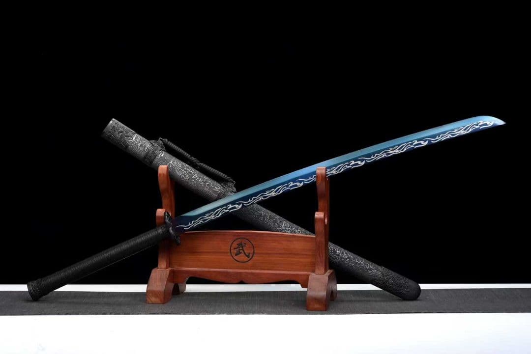 【屍竜冷炎】古兵器 武具 刀装具 日本刀　模造刀 居合刀 武士道 鑑賞用 美術刀