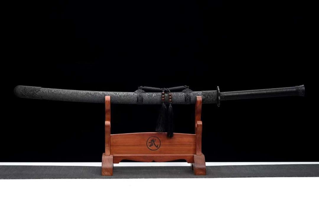 【屍竜冷炎】古兵器 武具 刀装具 日本刀　模造刀 居合刀 武士道 鑑賞用 美術刀