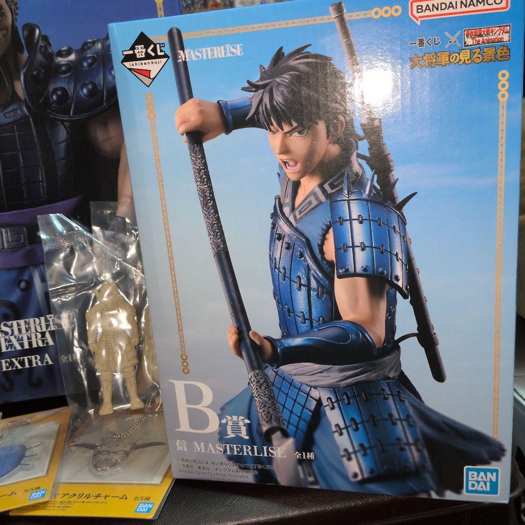 羌瘣、王騎等　キングダム　一番くじフィギュアセット　イラストボード等下位賞複数付