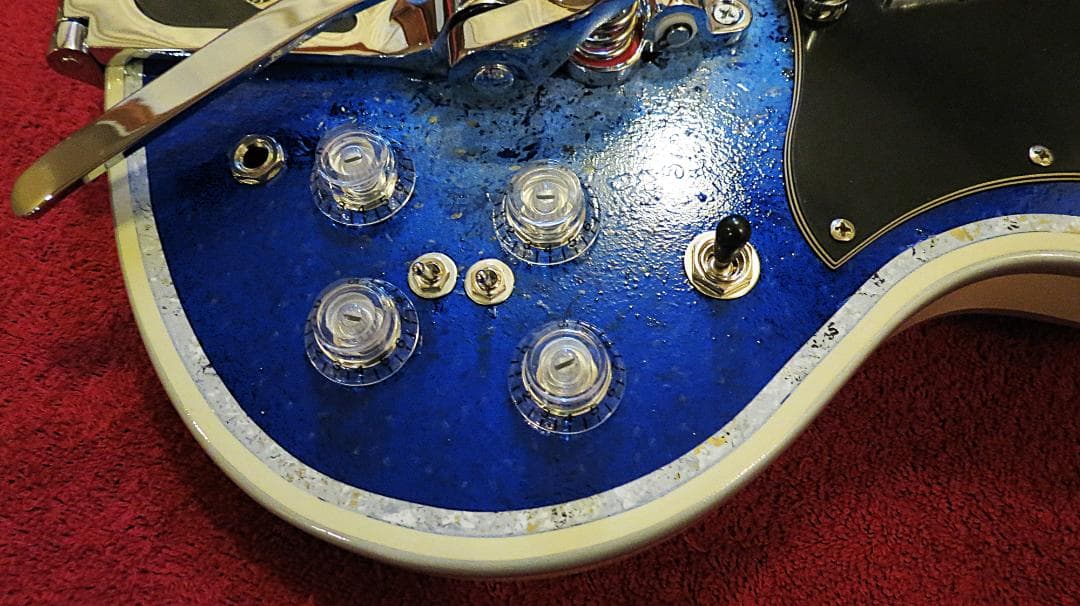 SGB ブルーバースト ラッカーオリジナル塗装 ビグスビー アルニコV・PU