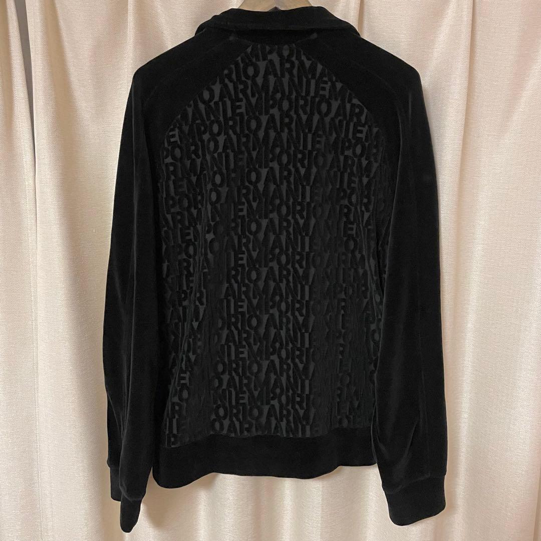 極美品　EMPORIO ARMANI ブルゾン　パーカー　ベロア　総柄　M L