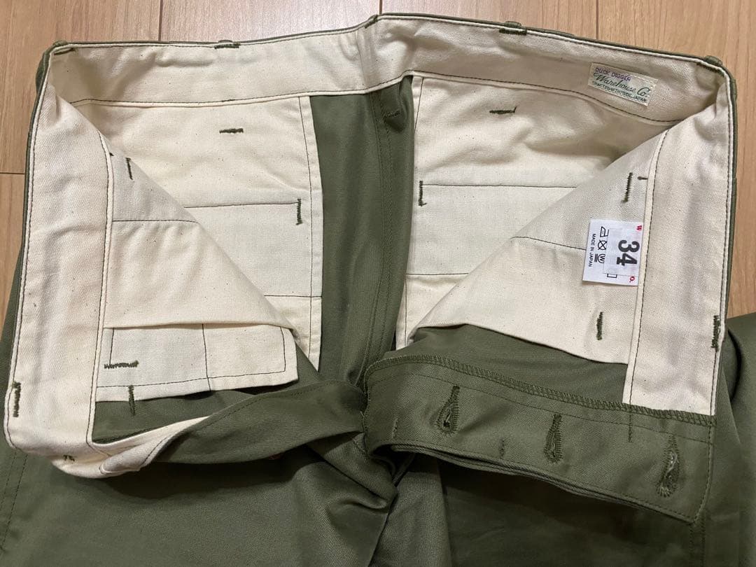 【専用商品】WAREHOUSE コットンパンツ 34サイズ