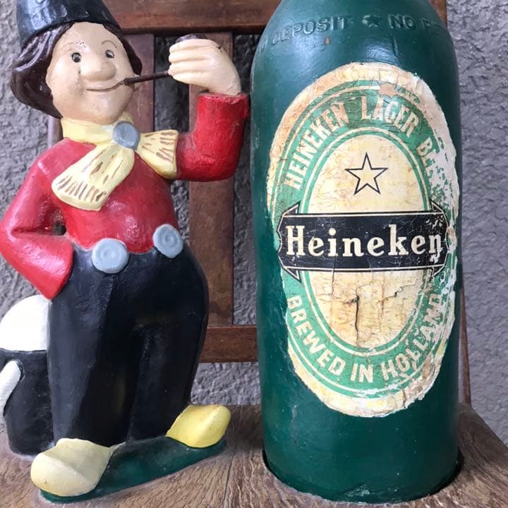 特大60s アメリカアンティーク　店頭用広告ハイネケン　USAヴィンテージ酒