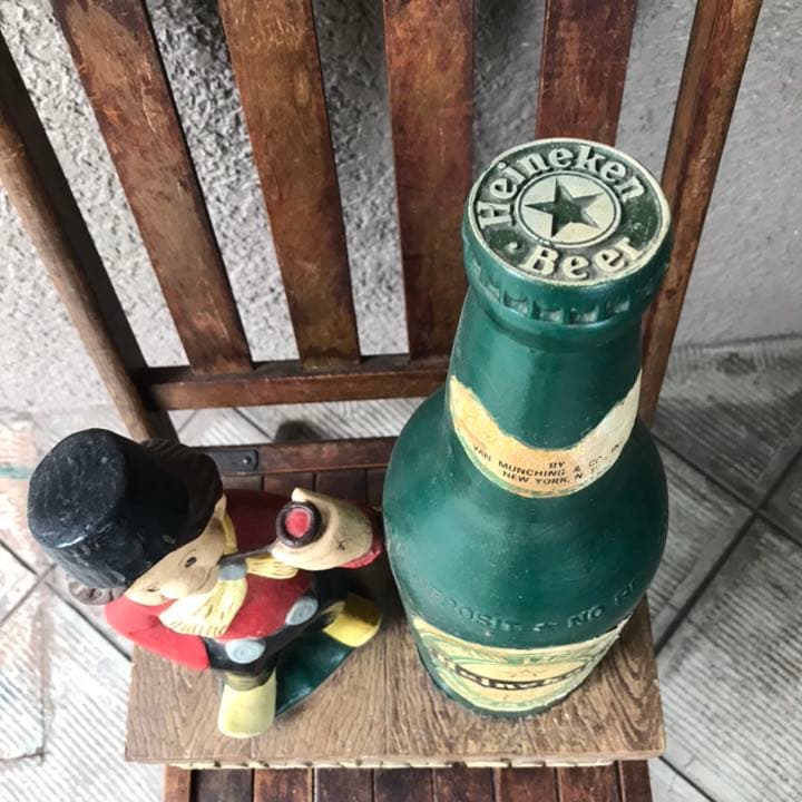 特大60s アメリカアンティーク　店頭用広告ハイネケン　USAヴィンテージ酒