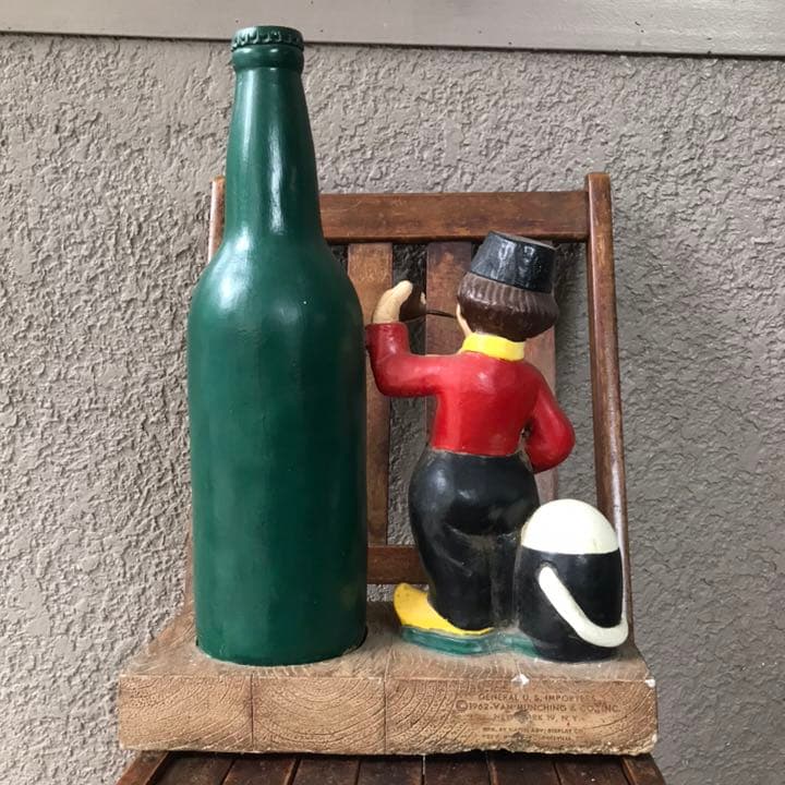 特大60s アメリカアンティーク　店頭用広告ハイネケン　USAヴィンテージ酒