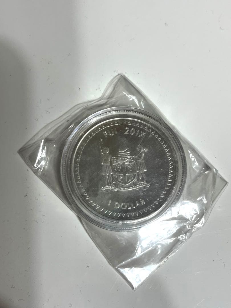 フィジー $1 葛飾 北斎　銀貨